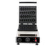 Stainless steel tabletop waffle iron with cast aluminium non-stick plates view 3