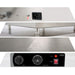 Stainless steel tabletop waffle iron with cast aluminium non-stick plates view 6