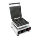 Stainless steel tabletop waffle iron with cast aluminium non-stick cooking plate view 4