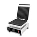 Combisteel tabletop waffle iron with 10 piece cast aluminium plates and knob controls