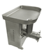 Stainless steel compact meat mincer with three grinding plates and electric motor view 5