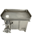 Stainless steel Combisteel meat mincer with three grinding plates on white background view 2