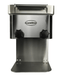 Stainless steel Combisteel meat slicer with fixed blade guard and control panel view 2