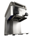 Stainless steel Combisteel meat slicer with fixed blade guard and control panel view 6