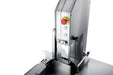 Combisteel stainless steel bone saw with 1650mm cutting band mounted on stand view 2
