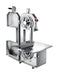 Combisteel stainless steel bone saw with 1650mm cutting band mounted on stand view 6