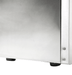 Stainless steel tabletop convection oven with glass door and rotisserie attachment view 4