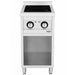 Combisteel ENTRY 700 stainless steel induction cooktop with two cooking hobs and knob controls view 2