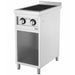 Combisteel ENTRY 700 stainless steel induction cooktop with two cooking hobs and knob controls view 3