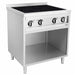 Combisteel ENTRY 700 stainless steel induction cooker with four cooking hobs and knob controls