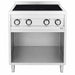 Combisteel ENTRY 700 stainless steel induction cooker with four cooking hobs and knob controls view 2