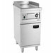 Combisteel Entry 700 stainless steel electric fry top with chromed griddle surface and knob controls