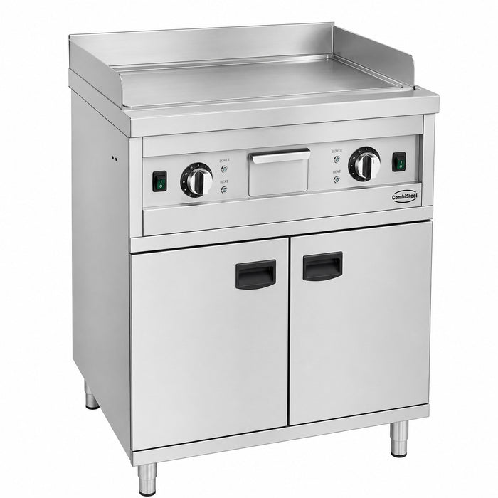Combisteel ENTRY 700 EL stainless steel freestanding electric griddle with chromed cooking surface
