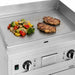 Combisteel ENTRY 700 EL stainless steel freestanding electric griddle with chromed cooking surface view 5