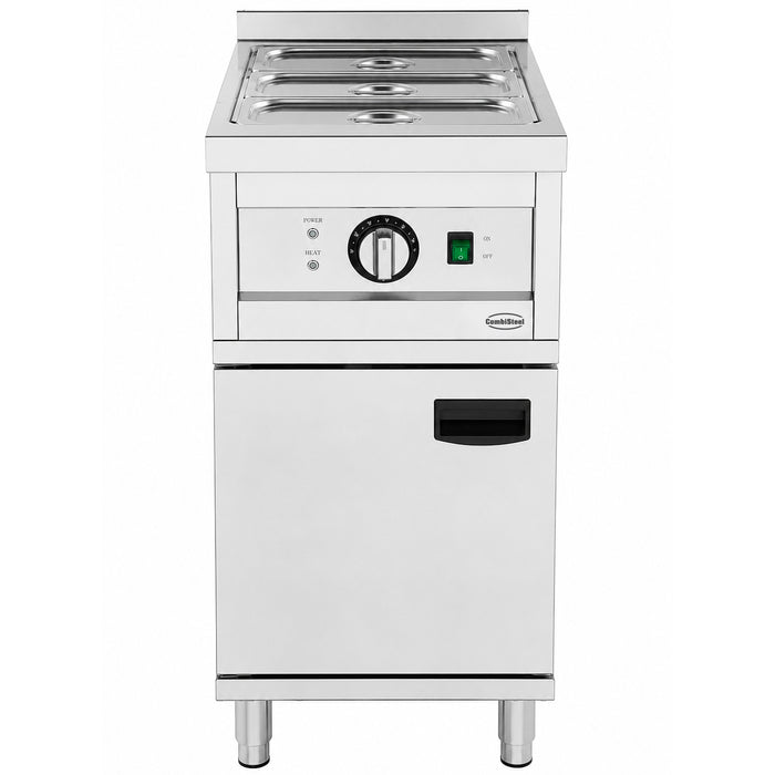 Combisteel ENTRY 700 stainless steel freestanding electric bain-marie with GN pan view 2