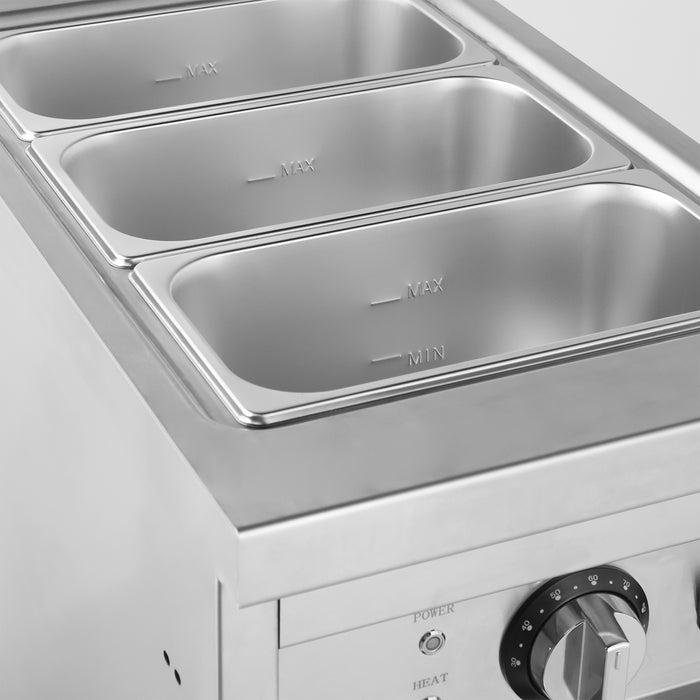 Combisteel ENTRY 700 stainless steel freestanding electric bain-marie with GN pan view 6