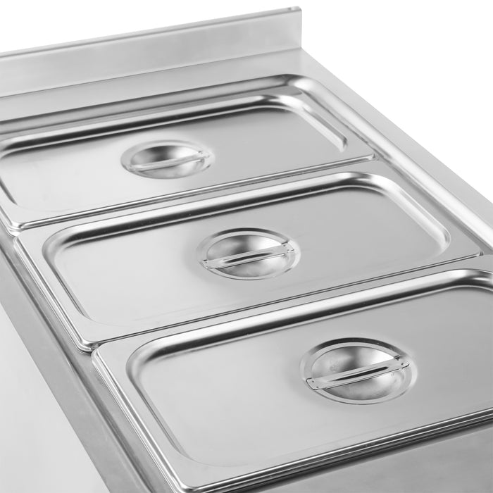 Combisteel ENTRY 700 stainless steel freestanding electric bain-marie with GN pan view 7