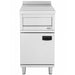Stainless steel freestanding neutral unit with compact dimensions view 2
