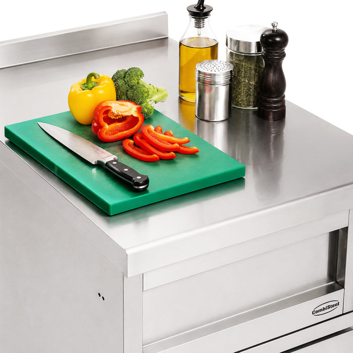 Stainless steel freestanding neutral unit with compact dimensions view 5