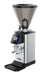 Stainless steel coffee grinder with touchscreen panel and 3 litre hopper capacity
