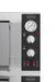 Combisteel double deck electric pizza oven, tabletop model, stainless steel finish view 3
