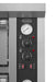 Stainless steel tabletop electric pizza oven with dual cooking chambers view 3