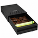 Black stainless steel coffee knock box with grounds receptacle view 6