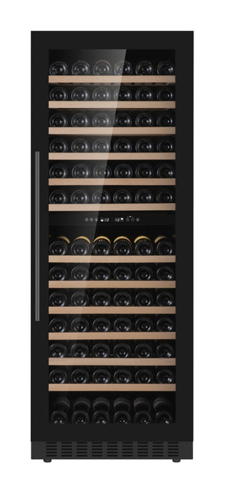 Combisteel single glass door wine cooler with LED lighting and digital display