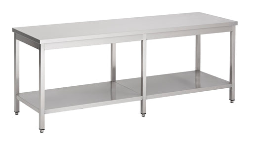 Stainless steel bottom shelf for 2700mm wide worktable