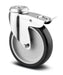 Combisteel four piece castor set with braked and unbraked wheels for trolleys