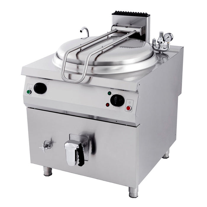 Maxima Premium Boiling Pan, 120L, Indirect, 90cm Deep, Electric