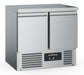 Stainless steel 2 door commercial refrigerated counter with digital display