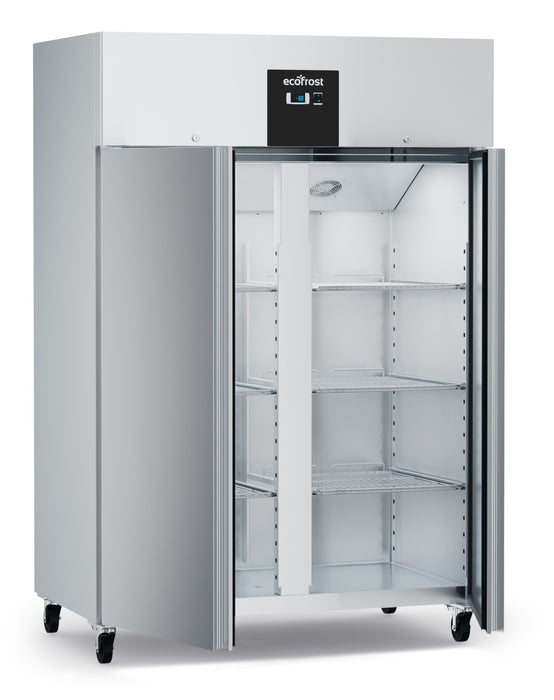 Combisteel SS 1200 stainless steel upright freezer with single door view 2