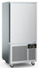 Stainless steel blast chiller with right-hinged door and digital temperature display