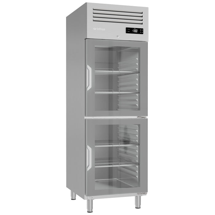 Infrico AGB702BTCR Glass Door Reach-In Freezer