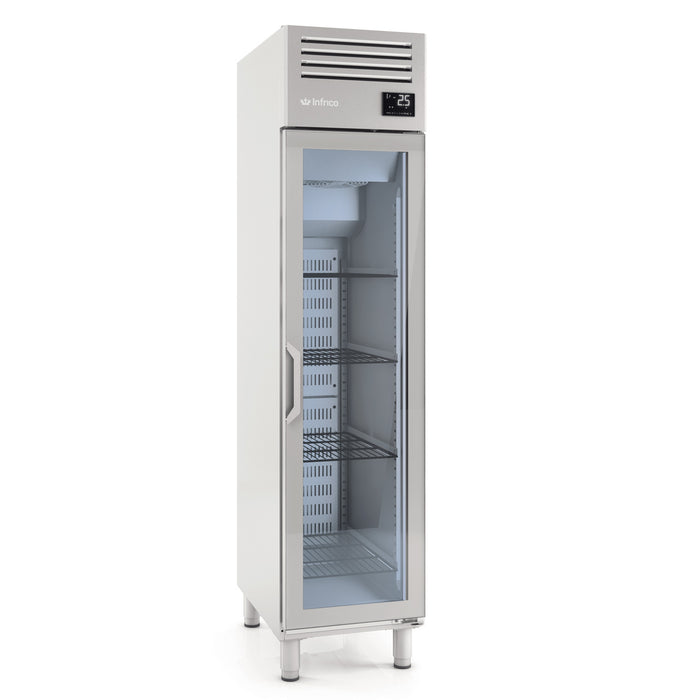 Infrico AGN300 CR GN 1/1 Glass Door Reach in Refrigerator SLIM LINE AGN 300/600L Series