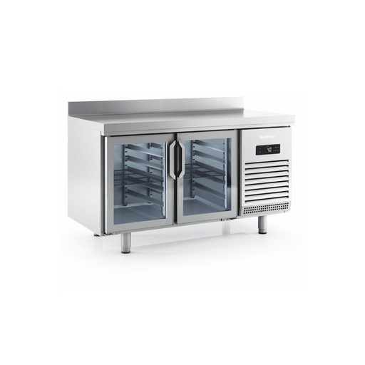 Infrico BMPP1500CR glass door refrigerated prep counter
