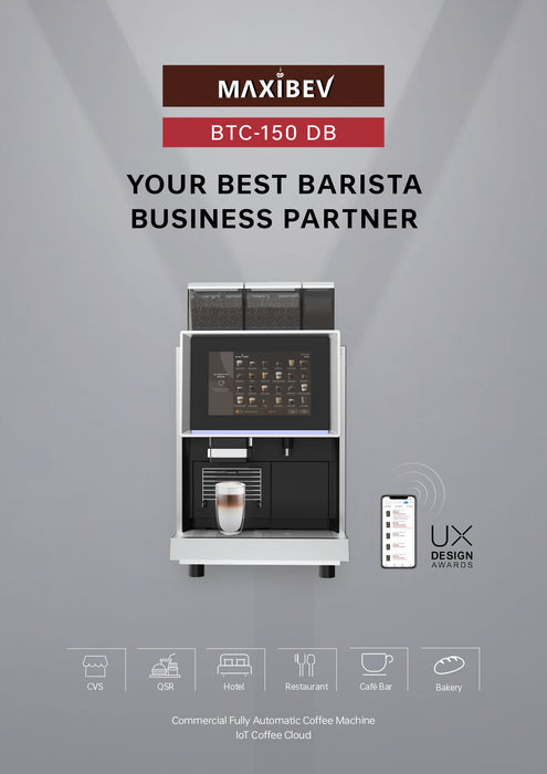 Maxibev BTC150DB – Dual Boiler Fully Automatic Coffee Machine