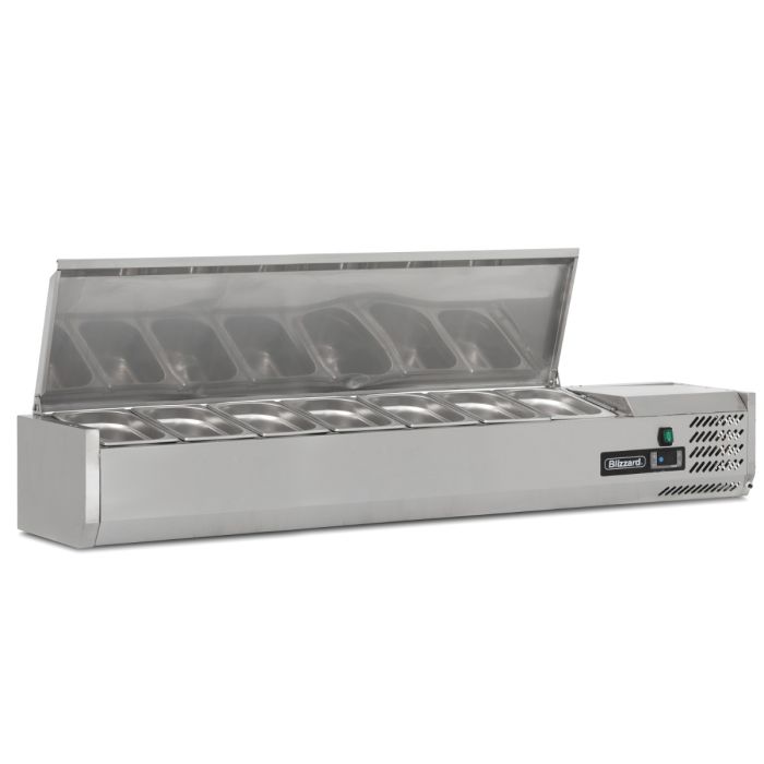 Blizzard 1/3 Gastronorm Prep Top With Hinged Lid 1500mm(W) TOP1500EN