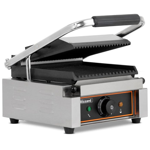 Blizzard 1800w Single Contact Grill Top & Bottom Ribbed BRRCG1