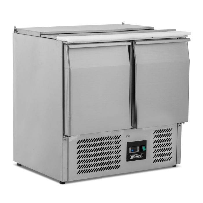Blizzard 2 Dr Compact Gn Saladette With Cutting Board 240L BSP2