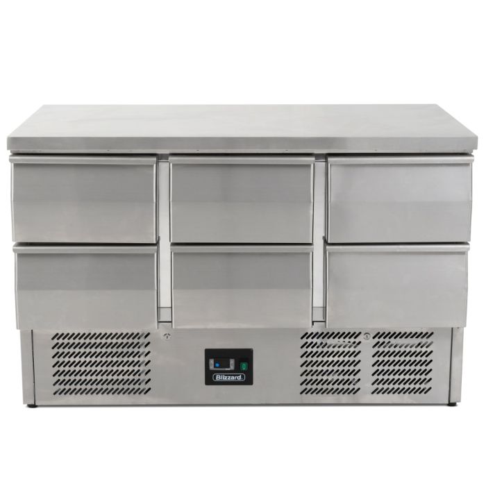 Blizzard 6 Drawer Compact Gastronorm Counter 368L BCC3-6D