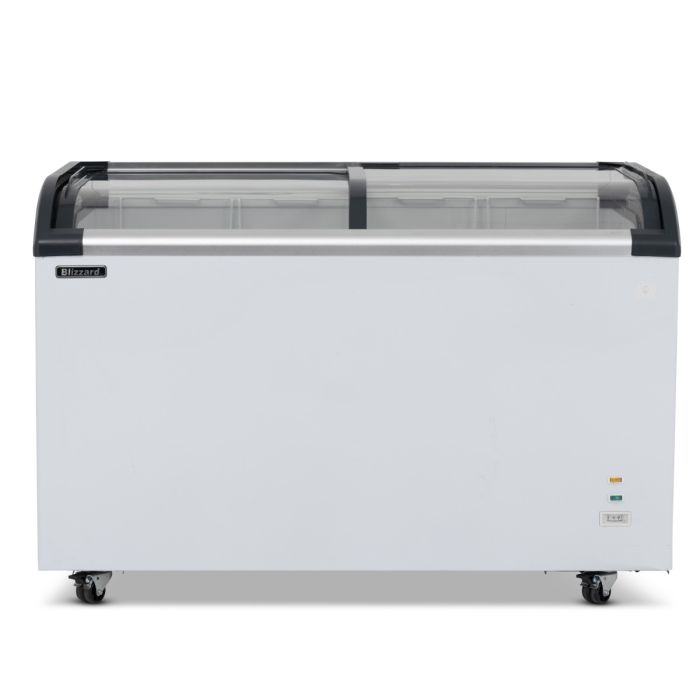 Blizzard Curved Glass Lid Freezer 420l BDF42