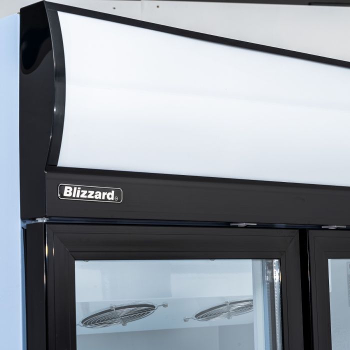 Blizzard Double Glass Door Merchandiser 908l GD900