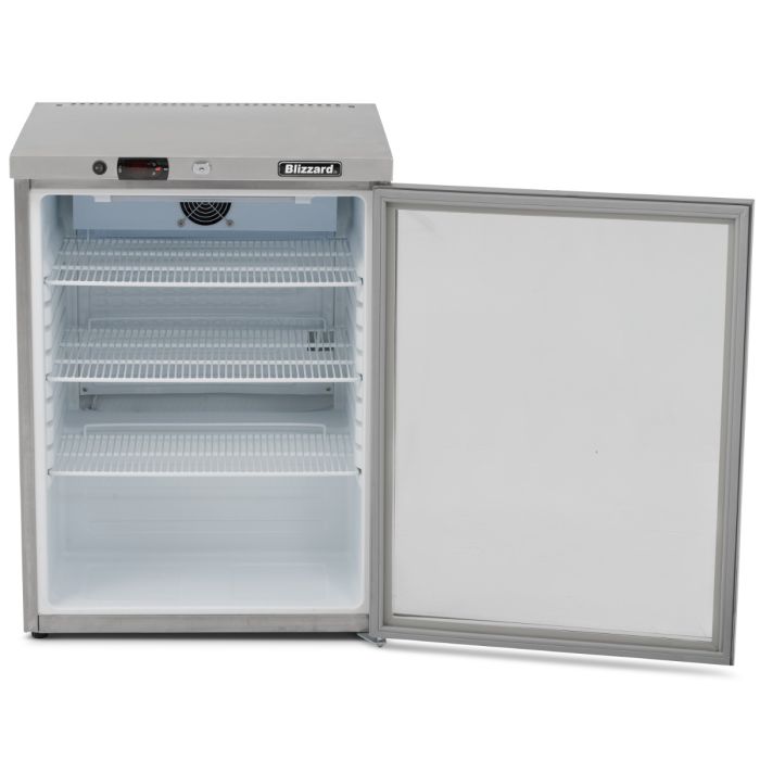 Blizzard Glass Door S.s Under Counter Refrigerator 145L UCR140CR