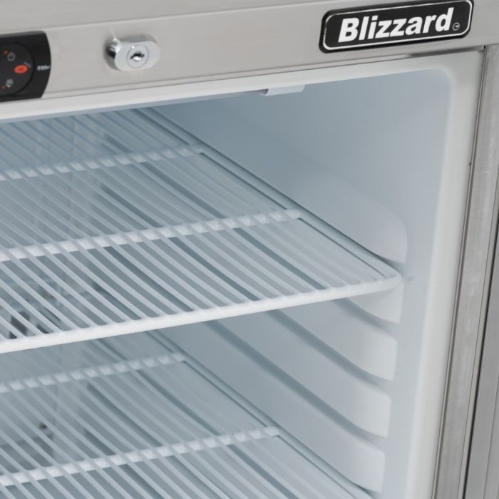 Blizzard Glass Door S.s Under Counter Refrigerator 145L UCR140CR