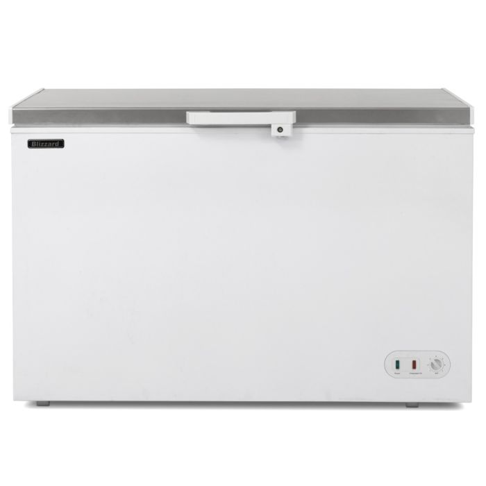 Blizzard stainless steel lid chest freezer 450l CF450SS