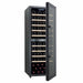 Cavecool Raw Zircon 77 bottle dual zone wine cooler, interior shelving view