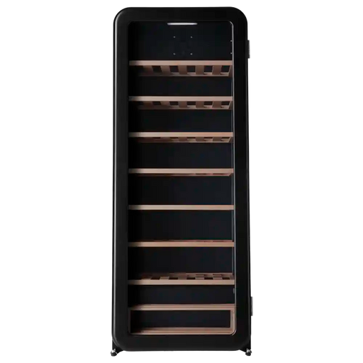 Cavecool Retro Halite 76 bottle single zone wine cooler, side view
