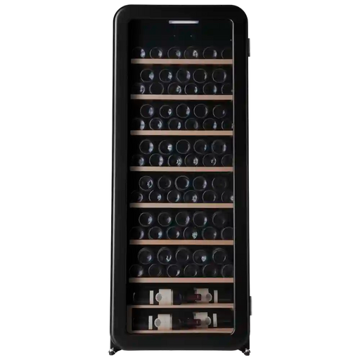 Cavecool Retro Halite 76 bottle single zone wine cooler, front view